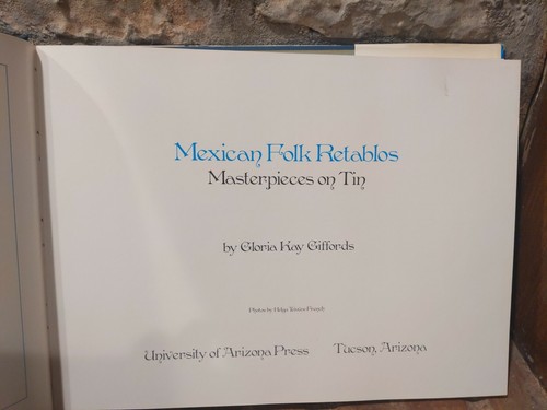 1974 Mexican Folk Retablos, Masterpieces on Tin, Gloria Kay Giffords 1st Edition - Imagen 3 de 12