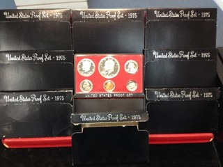 8 Set LOT of 1975 S U.S. Proof Sets ORIGINAL
