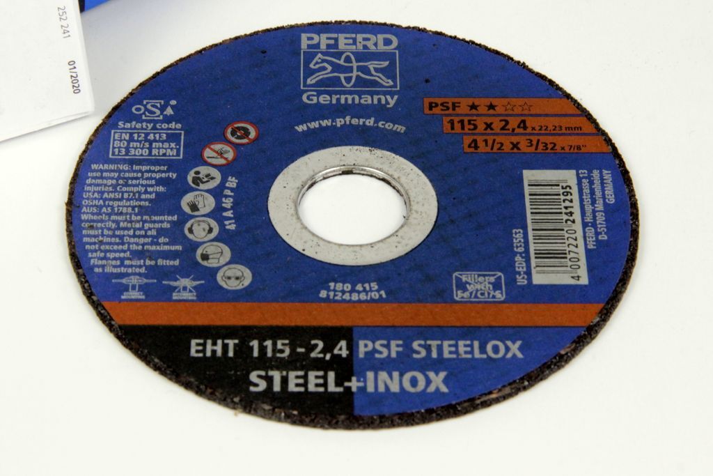 Trennscheibe EHT 115x1,0x22,23 mm gera Leistungslinie SG STEELOX für Stahl/Elstahl