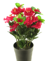 KüNstliche Azalea Azalee Azalien Rhododendron Im Topf Ca. 28 Cm Lila Kunstblume