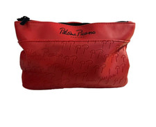 Paloma Picasso Red Makeup Cosmetic Bag