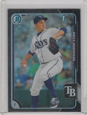 2015 Bowman Chrome Prospects Black Asia Refractors #BCP67 Matt Andriese
