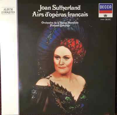 2xLP Joan Sutherland , Richard Bonynge Airs dopéras français NEAR MINT Decca