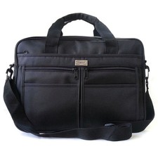 New Black 14 inch Laptop Bag Fabric Briefcase Book Bag Messenger Bag