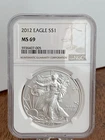 2012 American Silver Eagle - NGC MS69