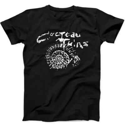 Cocteau Twins Snail Music Punk Rock Gift Tee Black T Shirt.webp