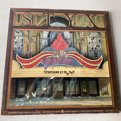 STYX Paradise Theatre A&M LP VG gatefold 1st press laser-etched