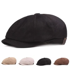 Men's Gatsby Newsboy Flat Hat Stretch Driving Golf Ivy Stretch Cap