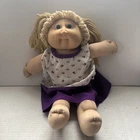 Vintage Cabbage Patch Kids Girl Doll 1984 Xavier Roberts Blonde Hair Pigtails