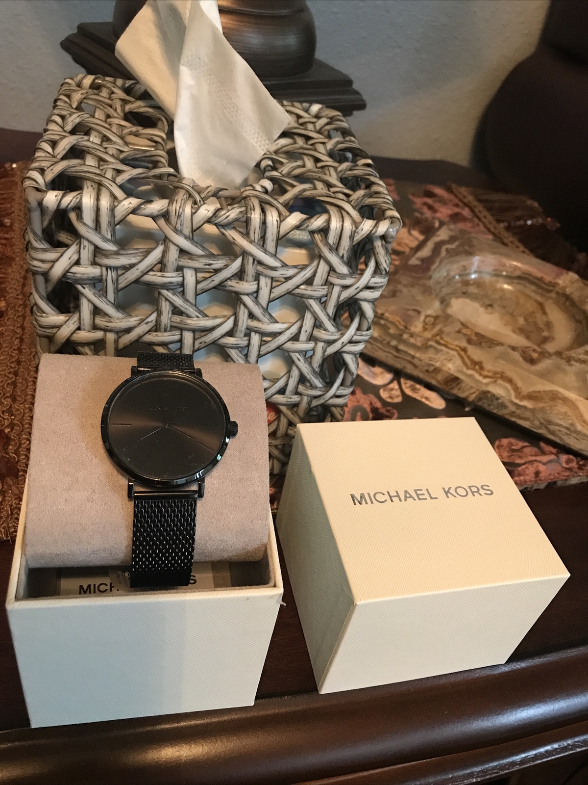 michael kors gold mesh watch