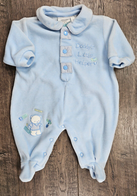 Baby Boy Clothes Vintage Koala Baby Preemie Velour Daddy's Little