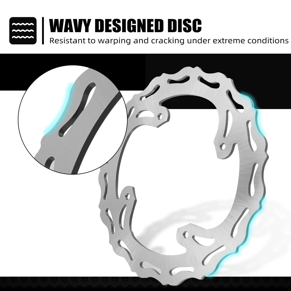 Rotor de disco de freno trasero para Honda CR125R CR250R 2002-2007 CRF450R 450X 2005-2019 Foto 2 de 4