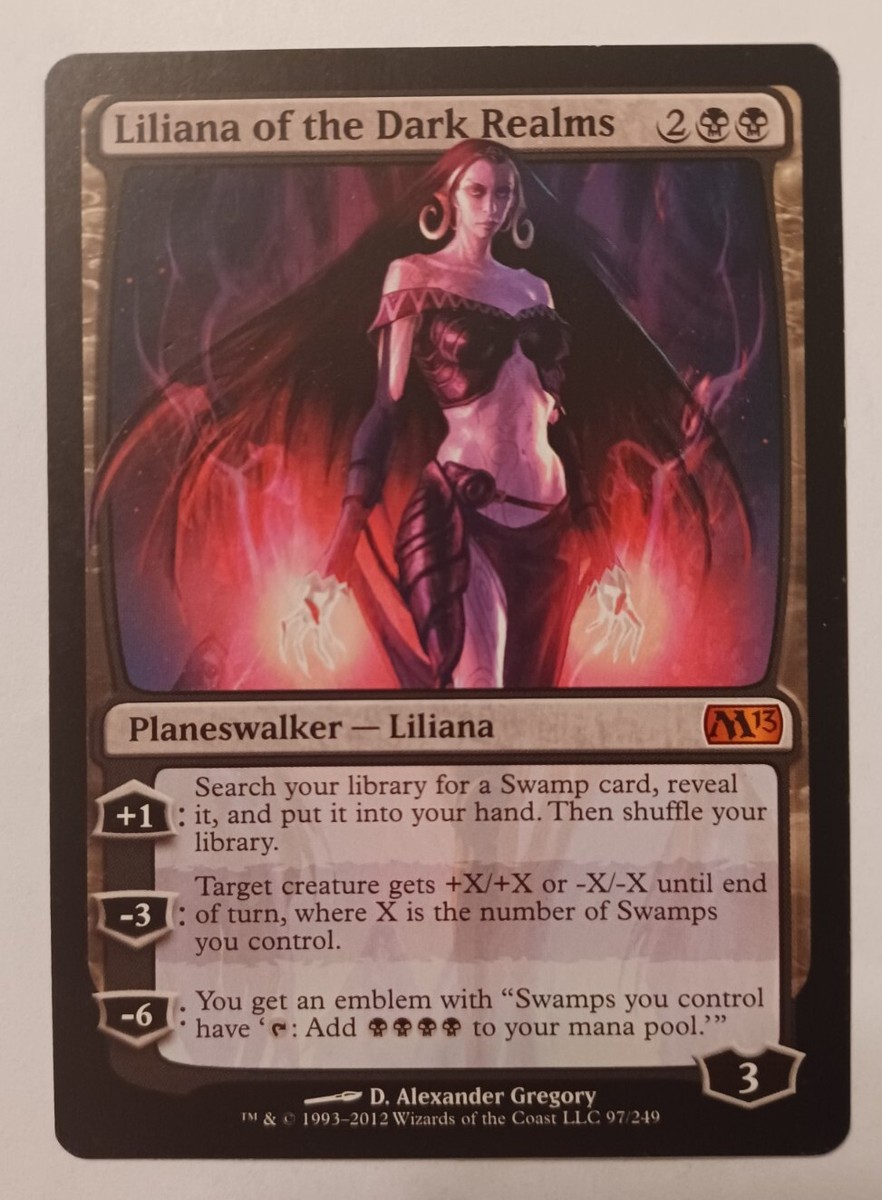 MTG Liliana of the Dark Realms N/M Magic 2013 Mythic Rare | eBay