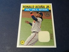 #25 2021 Topps 1986 Topps All-Star Baseball Relics Ronald Acuna Jr #86ASRRA