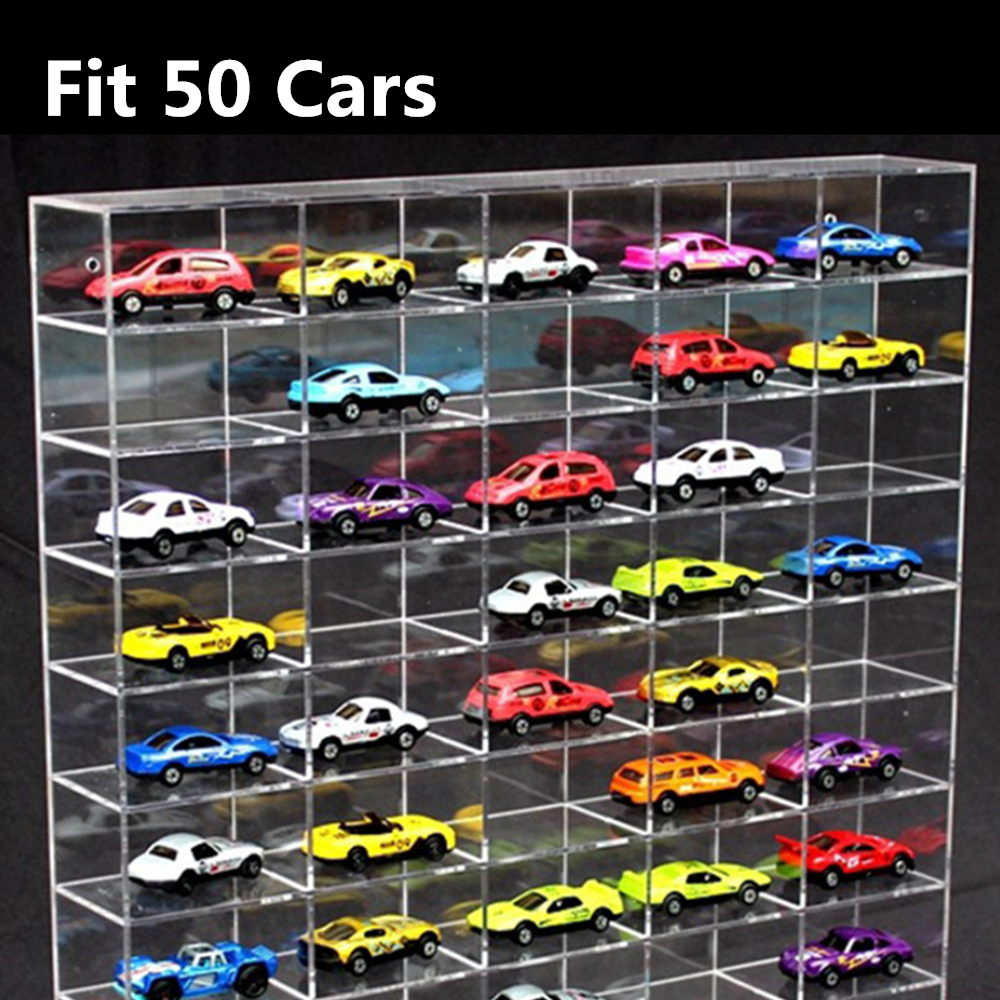 1/64 Scale Toy Car Display Box Toy Car Storage Box Holds Up to 50 Hot