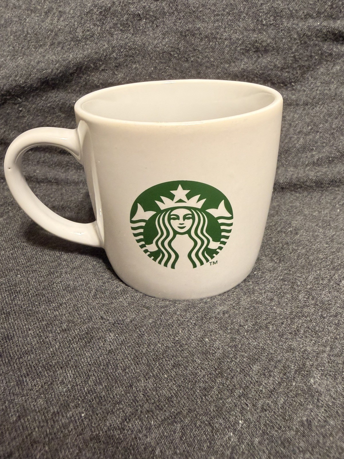 Starbucks Coffee 7.8 Oz Espresso Cup Mug White With Green Mermaid Logo