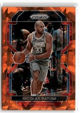 Prizm 2021-22 Panini Prizm #200 Nicolas Batum Orange Ice