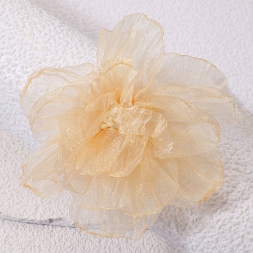 Handmade Large Flower Brooch Geometric Plant Lapel Pins Brooches Wedding Party - Picture 4 of 5