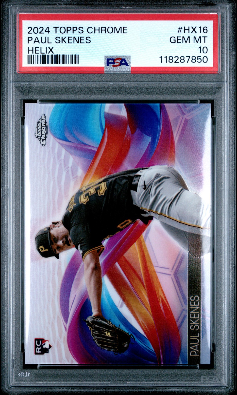 2024 TOPPS CHROME HELIX UPDATE #HX16 PAUL SKENES PSA 10