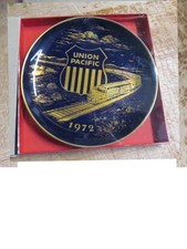 Vintage Union Pacific Railroad Plate 24k Gold 1972 H.H. Lihs We Can Handle It