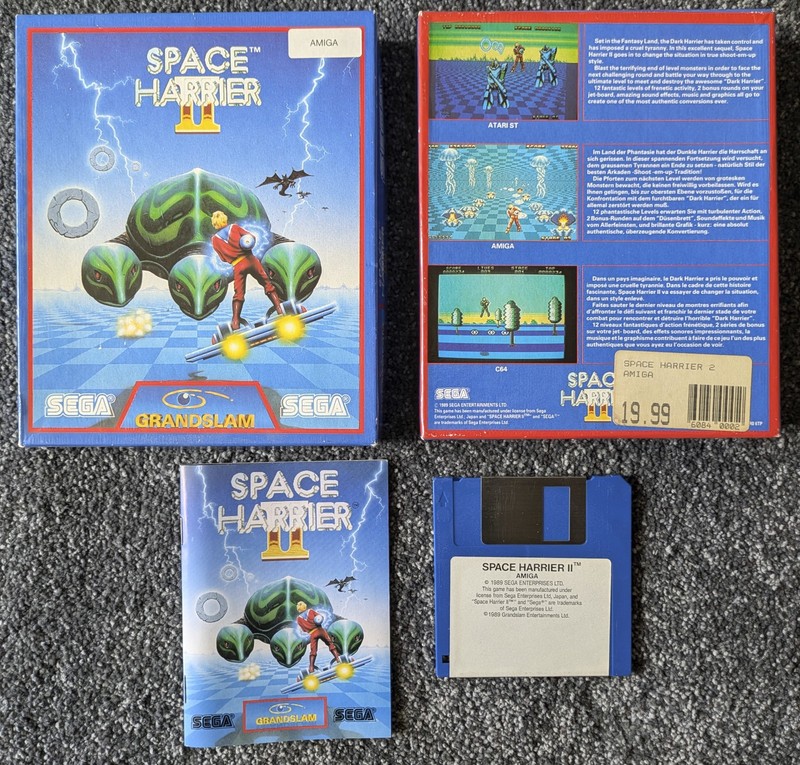 Space Harrier II (2) - Commodore Amiga - Boxed, Complete, Tested