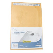 5 Pack Mead Press-It Seal-It Envelopes, 9in X 12in, 5 Ct