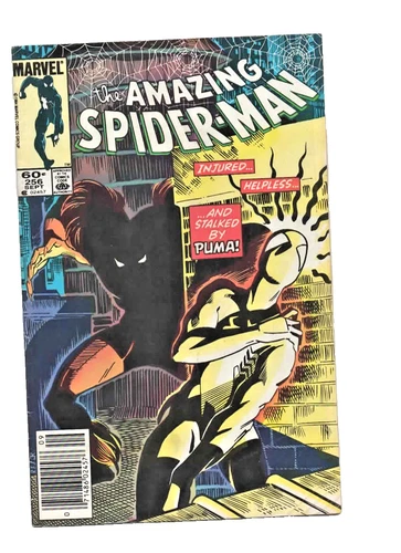 Amazing Spider-Man 256 newsstand 1st Puma 1984 FN $1 start!