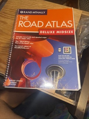 Rand Mcnally The Road Atlas Deluxe Midsize: USA,  Canada Mexico; Inc. QR Code