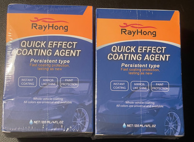 Lot of 2 Ray Hong Quick effect Coating Agent Persistent Type 4 floz each