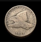 1857 Flying Eagle Cent Penny Old Copper US Coin -  1 Cent Start!! — photo 1