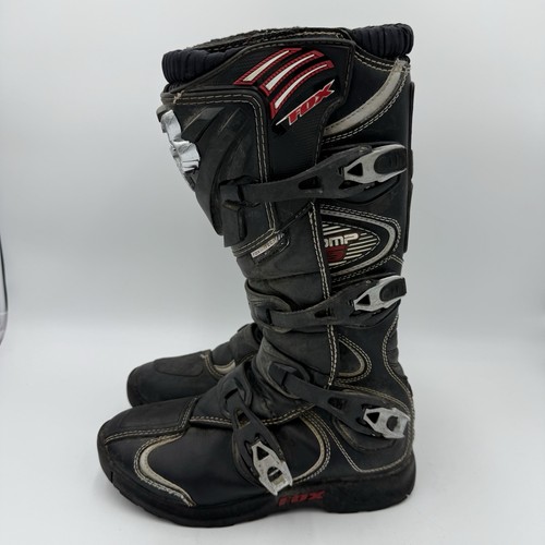Fox Racing Comp 5 Mens 9 Black Motocross MX Dirt Bike Riding Boots - Picture 7 of 12