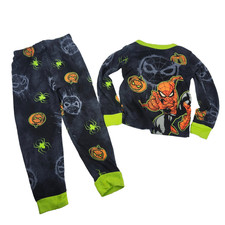 Spider-man Boy's Superhero Halloween Spidey Jack-O-Lanterns Pajama Set Size 6