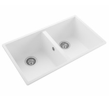 Rangemaster Oridian Undermount 2 Bowl Igneous Granite Composite Kitchen Sink