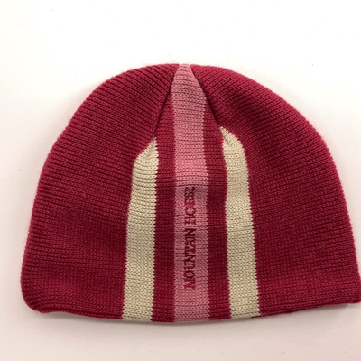 #ad Mountain Horse Pink with stripe winter beanie cap $23.11