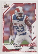 2019 Upper Deck CFL Red 57/150 Tommie Campbell #90 r6v