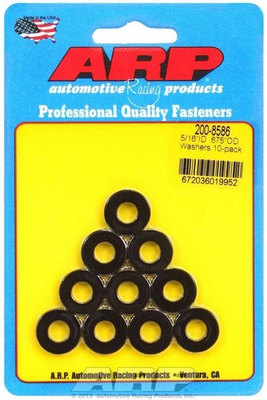 #ad ARP Black Washers 5 16 ID x .675 OD 10 200 8586 $22.82