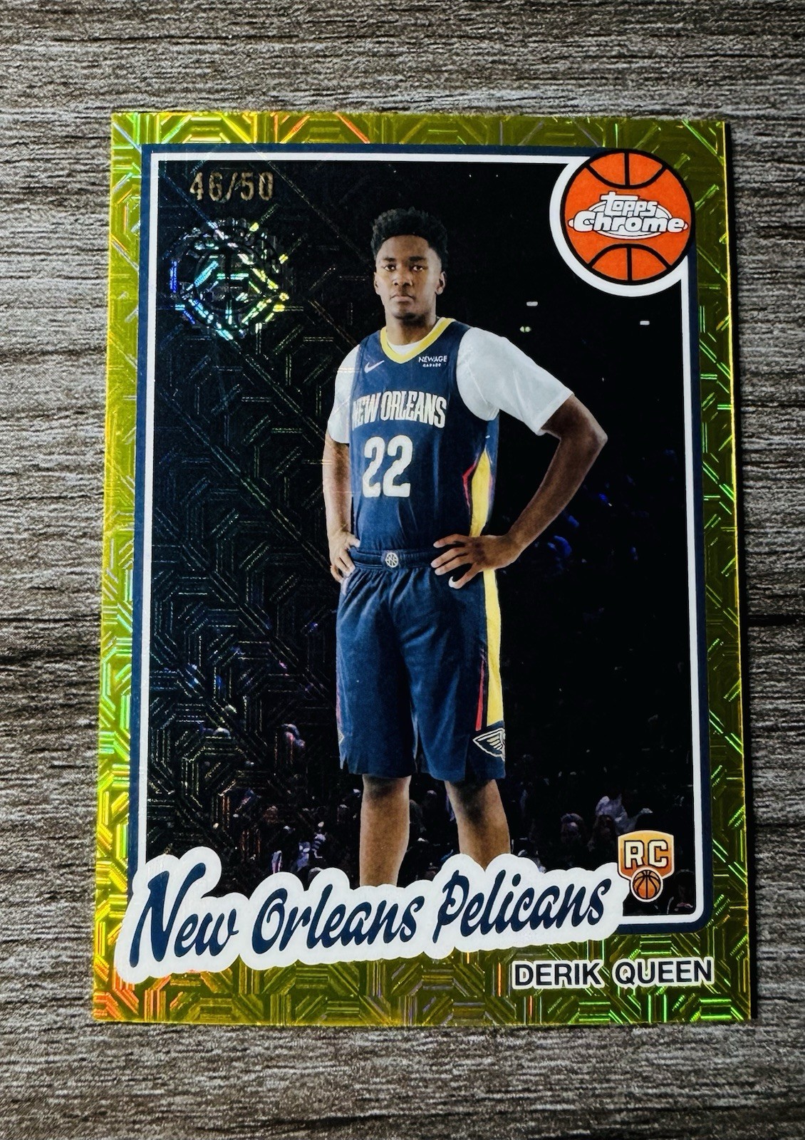 DERIK QUEEN 2025-26 TOPPS CHROME SILVER PACK ROOKIE 1980 GOLD RC /50 Q3838