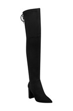 Marc Fisher Ulona Womens Over The Knee Boots Size 9M Black Multi Fabric