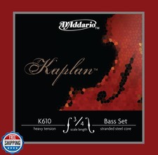 D'Addario Kaplan Bass Strings - Full Set - K610 3/4H - For Uprigh