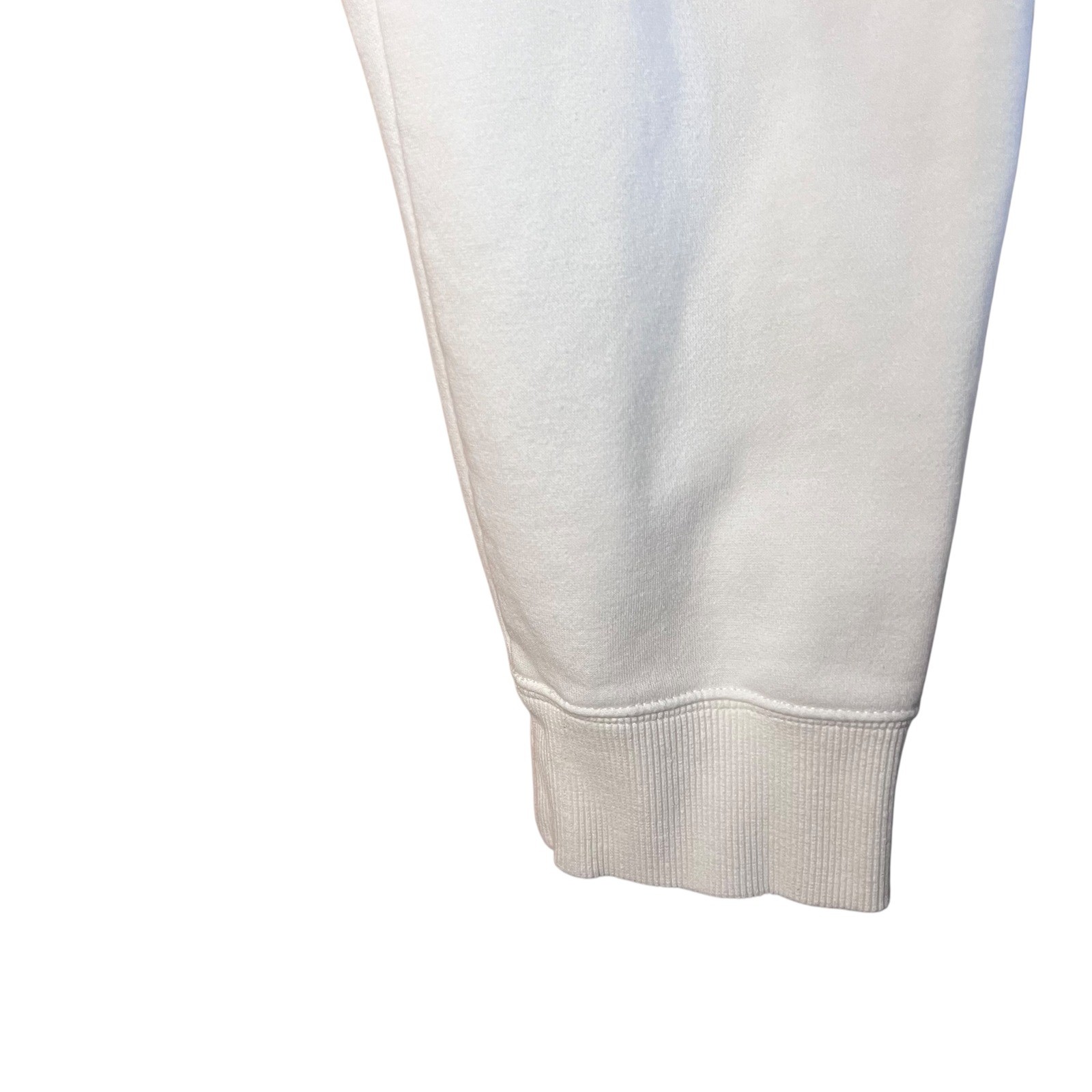 Nike Sportswear Club Fleece Joggers Sail White Black Swoosh Women's Size Large thumbnail 4