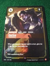 DARIUS-TRIFARIAN CHAMPION UNIT 027/298 RIFTBOUND LEAGUE OF LEGENDS ORIGINS FOIL