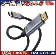 USB C to HDMI Cable 6Ft  4K High-Speed USB 3.1 Type-C to HDMI Cord Thunderbolt