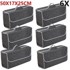 6x Auto Kofferraumtasche Filz Kfz Kofferraum Organizer für Werkzeug & Autopflege
