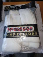 VTG McGregor Socks 10-13 6 Pack NOS Cotton Blend 80's Crew Length