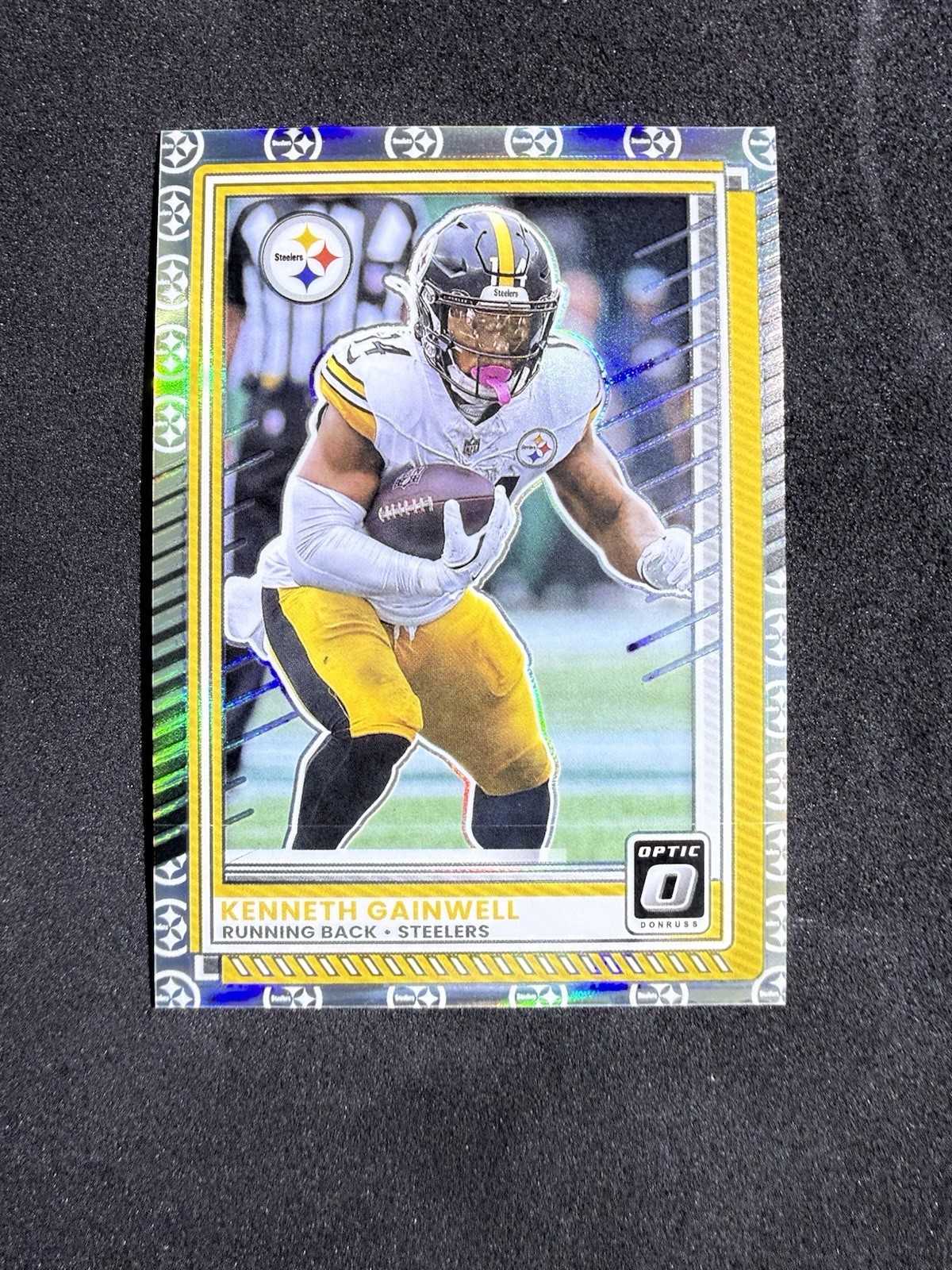 Kenneth Gainwell 2025 Donruss Optic #97 Steelers Logo Prizm SSP