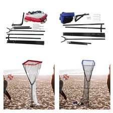 Volleyball Training Net Setting Net Bag Iron Frame Adjustable Height Practice