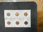 United States 1951-1958 Lincoln Cent Red/Toned UNC 6 Coin Lot.  R11641