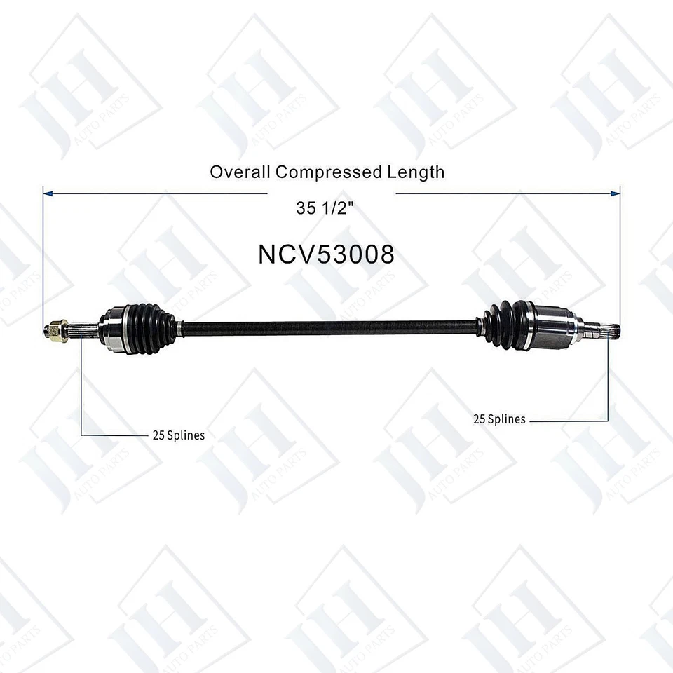 Juego de ejes CV par delantero izquierdo derecho OE para Nissan Versa 2009 10 11 1,6 automático Foto 3 de 4