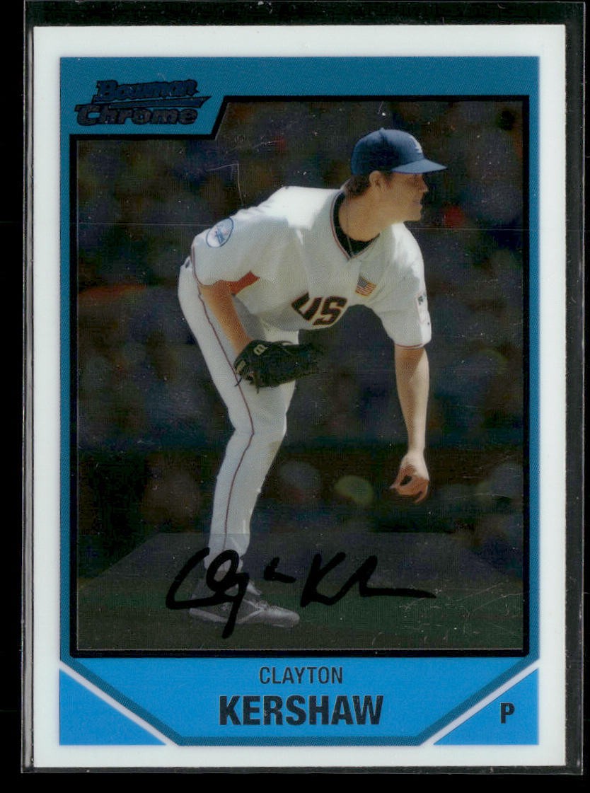 2007 Bowman Draft Picks & Prospects #BDPP77 Clayton Kershaw Chrome Prospects