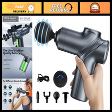 Deep Tissue Massage Gun - Mini Portable with 4 Heads for Muscle Relief  Relaxat
